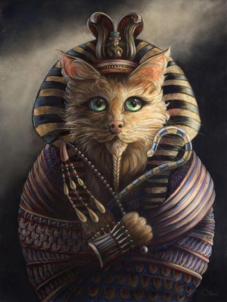 King Tutankhameow / Rey Tutankamón / Gato