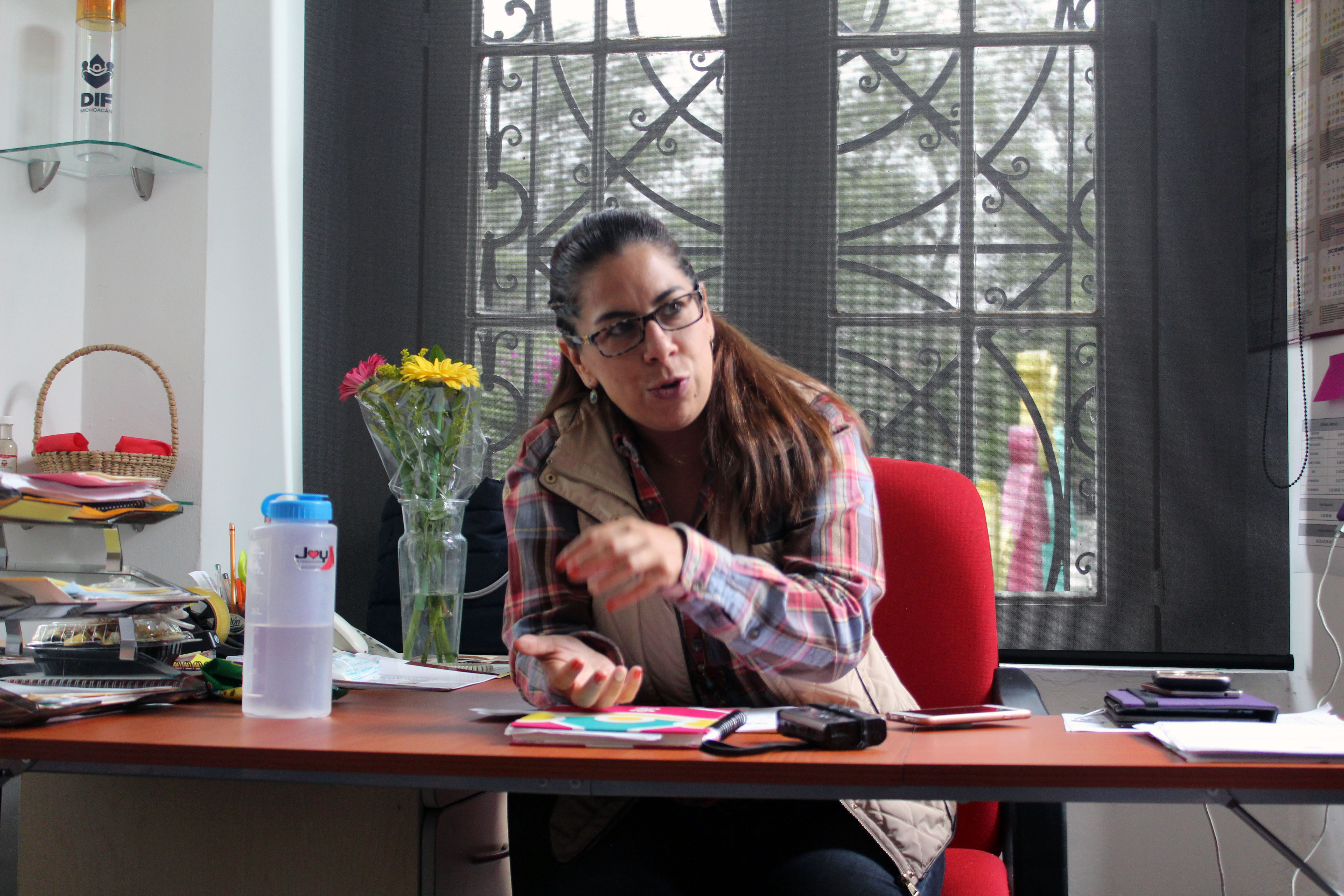 Directora de Asistencia e Integración Social del Sistema DIF de Michoacán, Gabriela Perusquía Carreras