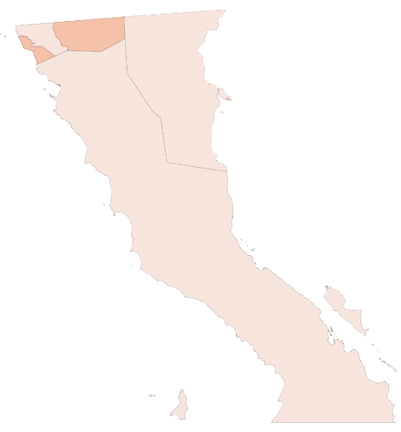 mapa Baja California