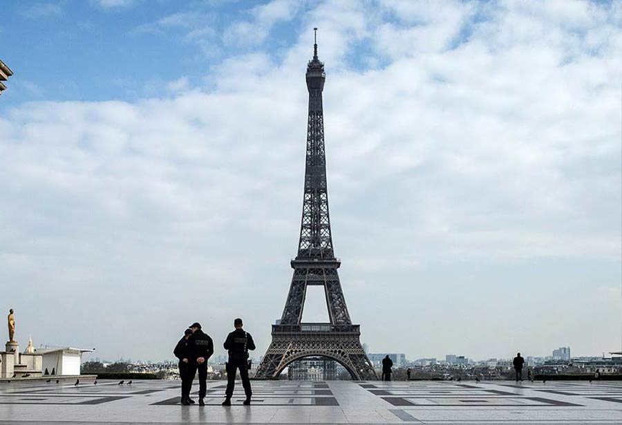 Coronavirus París antes y después