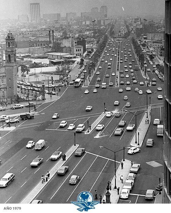 Mochilazo en el tiempo, La prolongación del Paseo de la Reforma, a la altura de avenida Hidalgo.