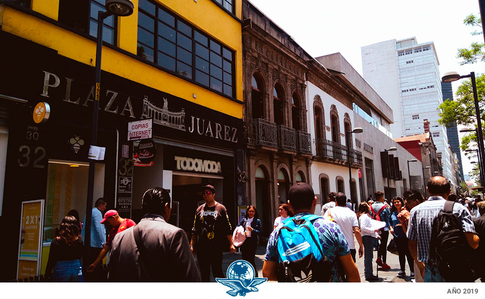 Mochilazo en el tiempo, Comparativa del Cine Alameda en la calle de Juárez (años 30-2019).